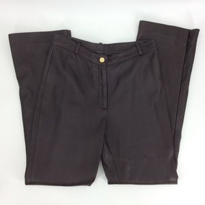 St. John Couture Soft Brown Leather Pants
